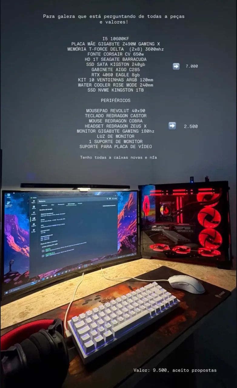 Pc gamer completo  - Foto 3