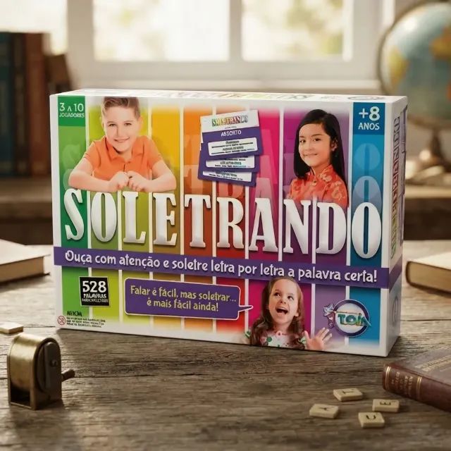 Soletrando Brinquedo - jogo de tabuleiro - jogo de raciocínio 