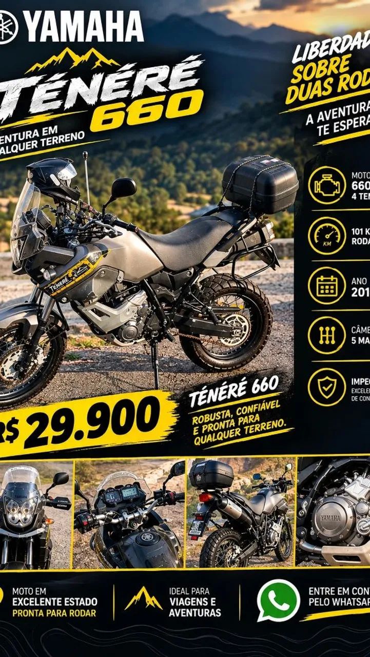 Ténéré 660 impecável 