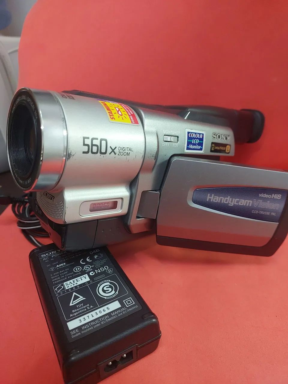 Filmadora handycam sony mini VHS funcionando 