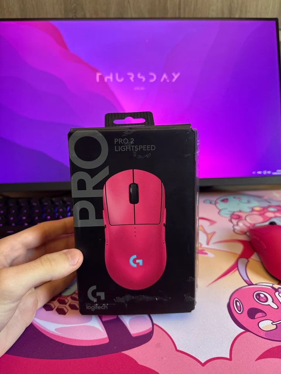 Mouse Logitech g pro x lightspeed 2 rosa - Foto 5