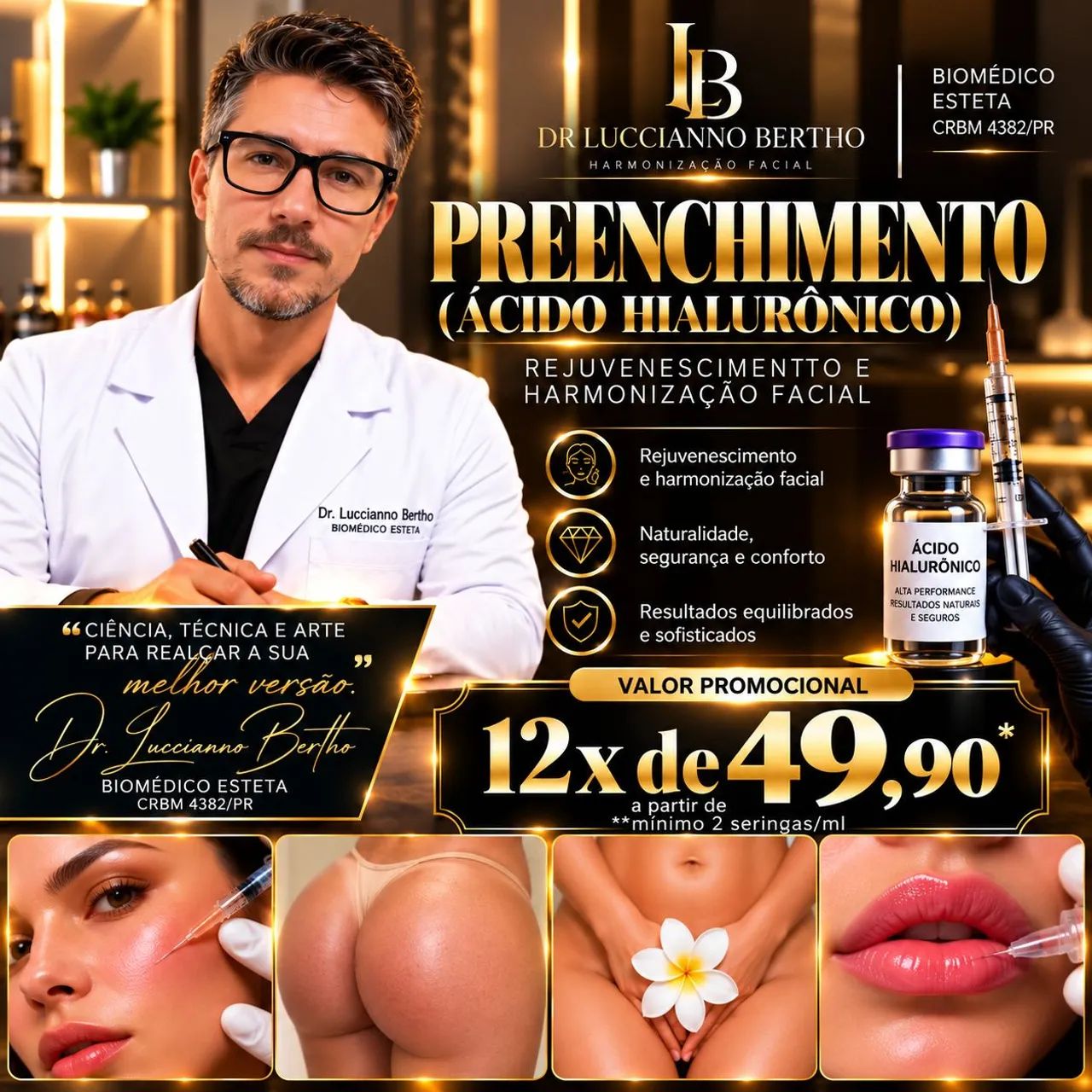 PREENCHIMENTO c/ ÁCIDO HIALURÔNICO 