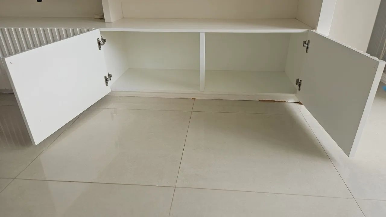 Doação Painel de madeira com pintura em laca branco - Foto 4