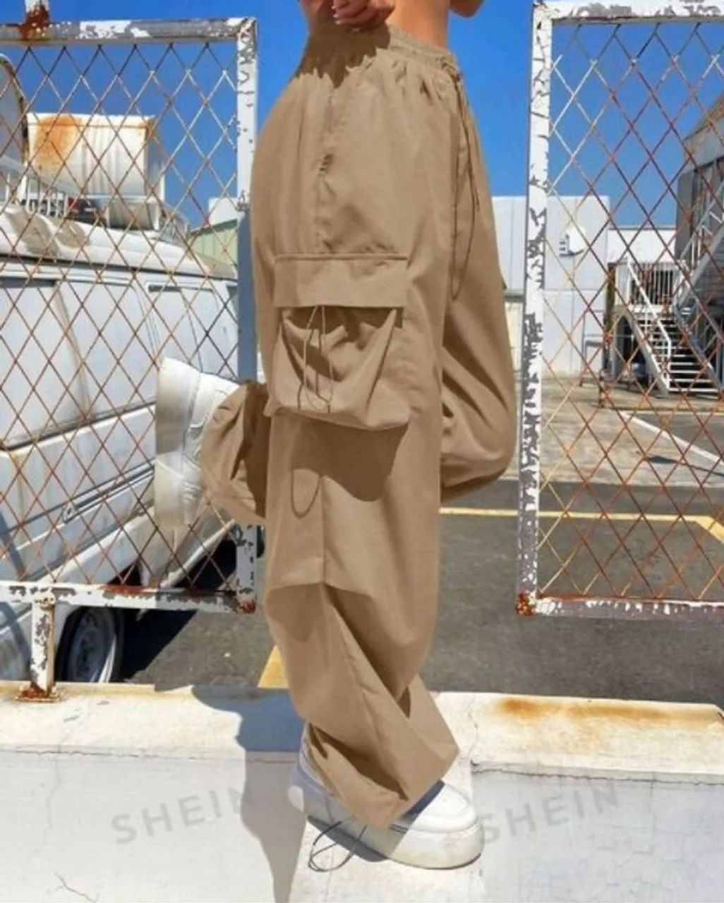 shein coolane calça casual cargo - Foto 3