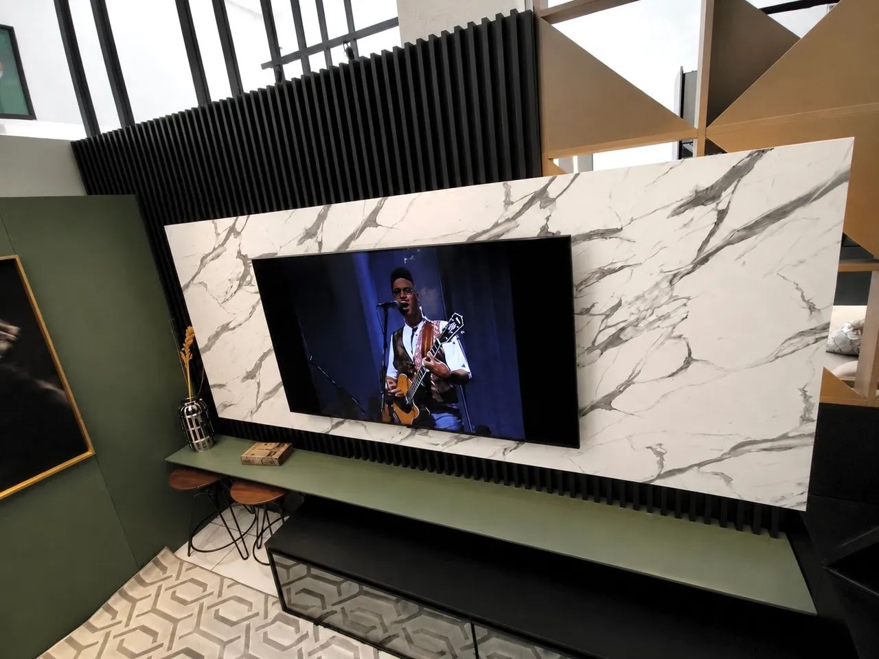PAINEL DE TV + RACK PARA SALA OU QUARTO - Foto 3