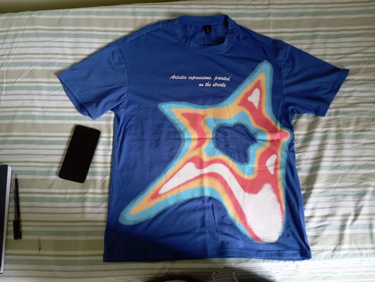 Camisa shein ROMWE estampada