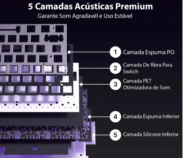 Teclado Magnético Aula Hero 68 He 8k Rapid Trigger 0.01mm - Foto 3