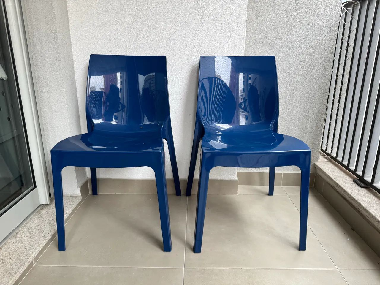Dupla de cadeiras azuis - Foto 2