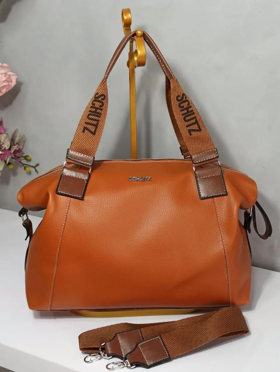 Bolsa Schutz Expansível Grande de Couro 2 em 1 Premium - Foto 4