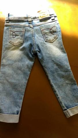 Calça jens menina tam 3 - Foto 3