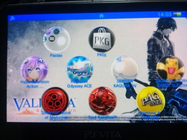 PS Vita com freeshop e SD2vita c/ cartao 16gb - Foto 2