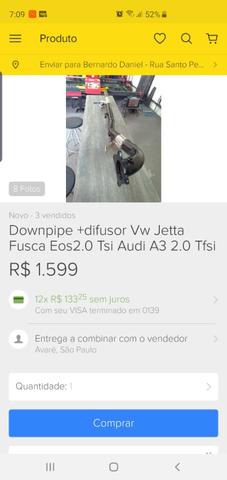 Downpipe + difusor de escape