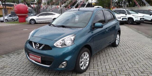NISSAN MARCH SV 1.6 16V FLEXSTART Azul 2014/2015 - Foto 2