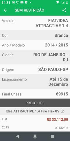 Fiat Idea atractive. Ipva pago. Vistoriado 2020 em meu nome - Foto 13