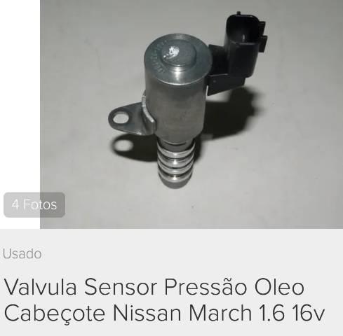 Valvula pressão de óleo para Nissan Versa / March 1.6 16v original - Foto 3