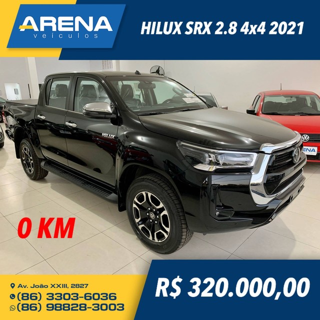 HILUX 2021/2021 2.8 D-4D TURBO DIESEL CD SRX 4X4 AUTOMÁTICO