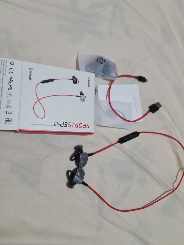 קנו אוזניות | Original Meizu EP51 Sports Bluetooth Earphone Meizu-ep51 Fone  De Ouvido Bluetooth Meizu EP51 Earphones Waterproof APT-X Black