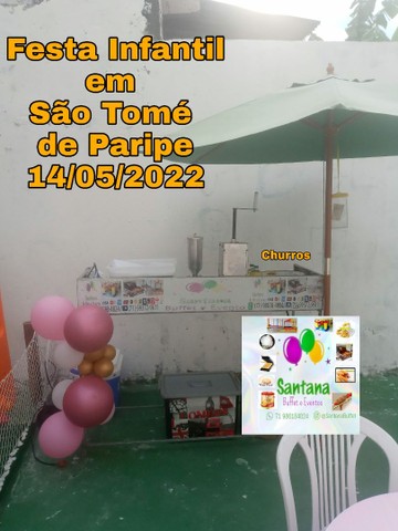  Festa 3 Brinquedos:Crepe,Algodão,Pipoca,Chocolate,Churros,Mini Pizza,Batata Frita   - Foto 4
