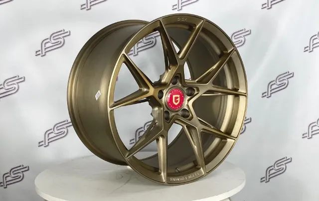  Rodas Gisa Flow Forming Glória P/ M3 F80 Dourado Escovado 5x120 - 19x9 e 19x10,5 - Foto 2