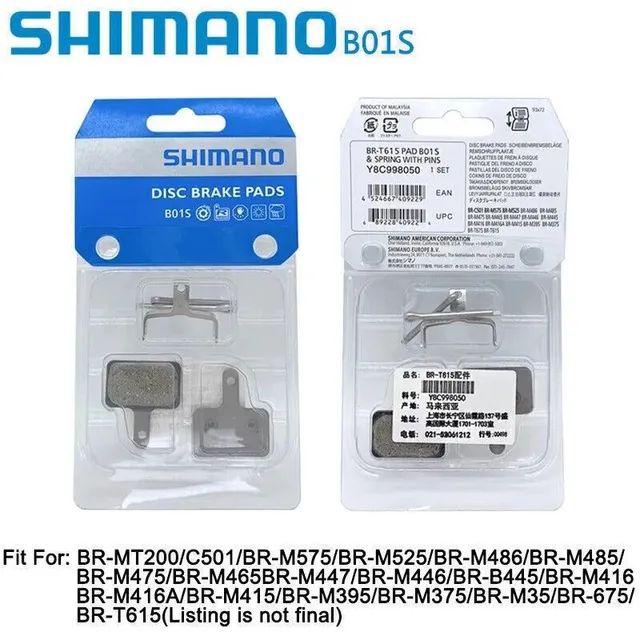 Pastilha de freio Shimano B01S Resin - Foto 2