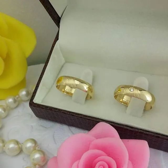 Par de Aliança Ouro18k  - Foto 5