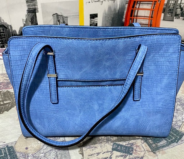 Bolsa Guess Original Monograma Azul - Foto 2