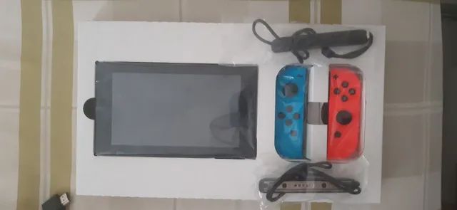 Nintendo Switch Oled 64gb Branco Completo Na Caixa +4 Jogos