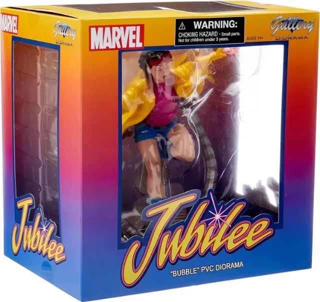 Action Figure Gallery Diamond Estátua Jubilee Bubble X-Men Nycc 2020 Jubileu Marvel