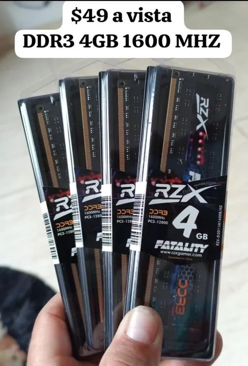 Memória RAM DDR3 4 GB nova desktop  - Foto 2