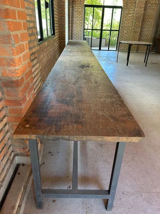 Prancha de Jacarandá rústica prancha de 5m sem emenda com estrutura de ferro - Foto 4