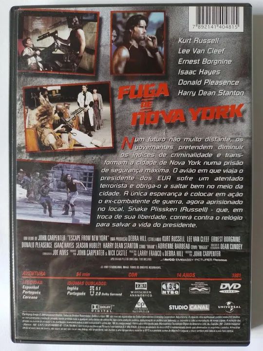 Dvd Fuga De Nova York Original Novo  - Foto 2