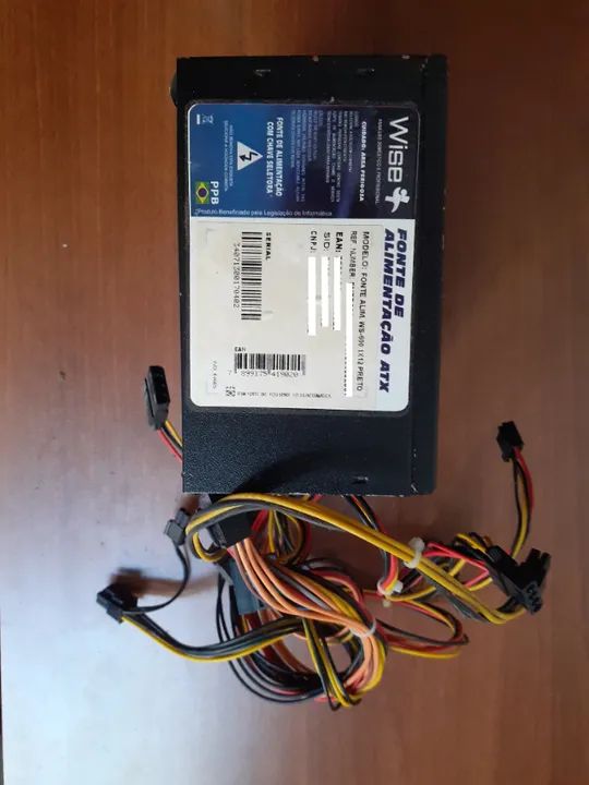 Fonte de alimentação 600W WiseCase WS-600W 1x12