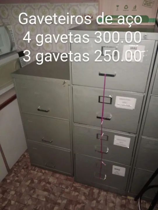 Gaveteiro/Arquivo de Aço (2,3 e 4 gavetas) - Foto 4