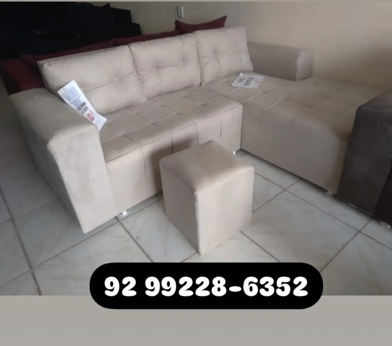 Sofá Retrátil de Canto  - Novo -  