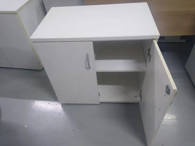 Armários de Escritório Baixo Branco  - Foto 2