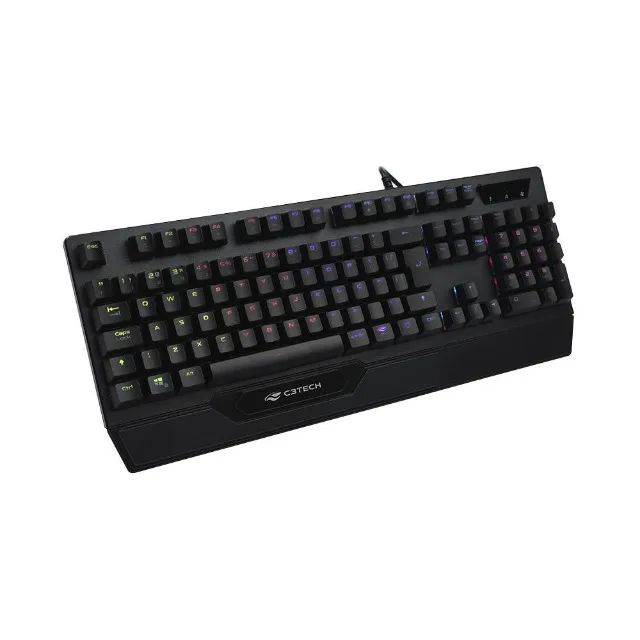 Teclado Gamer Mecânico KGM-1200BK Led RGB C3Tech - WZetta - Foto 2
