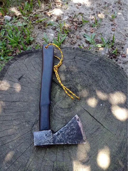 Machadinha Antiga Relíquia Aço Cabo Madeira Lei Canela Preta - Foto 2