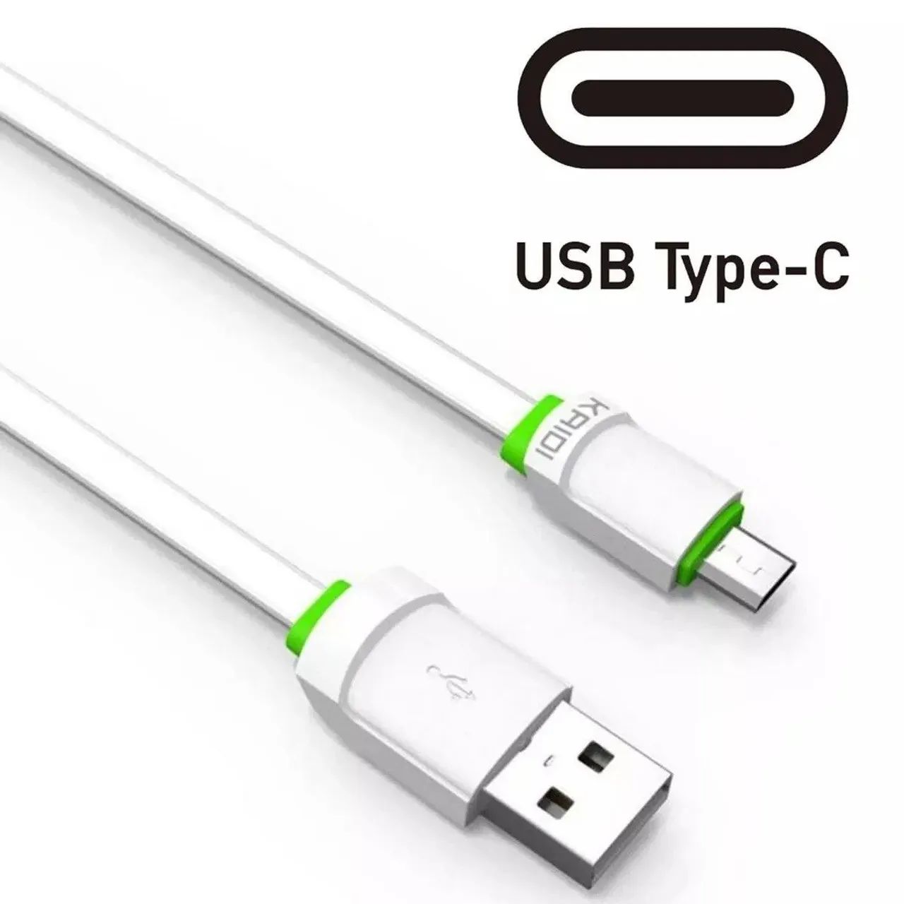 Cabo USB tipo c 2 metros Branco  - Foto 4