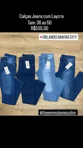 Calças Jeans com Laycra