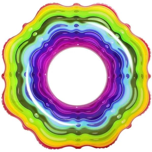 Boia Circular Rainbow Arco Iris 1,15m - para Praia Piscina Marca Bestway alta qualiadade - Foto 4