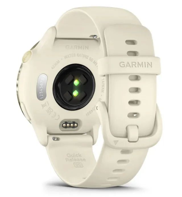 Relogio Garmin Vivoactive 6 amoled touch novo nfe Lunar Gold  - Foto 2