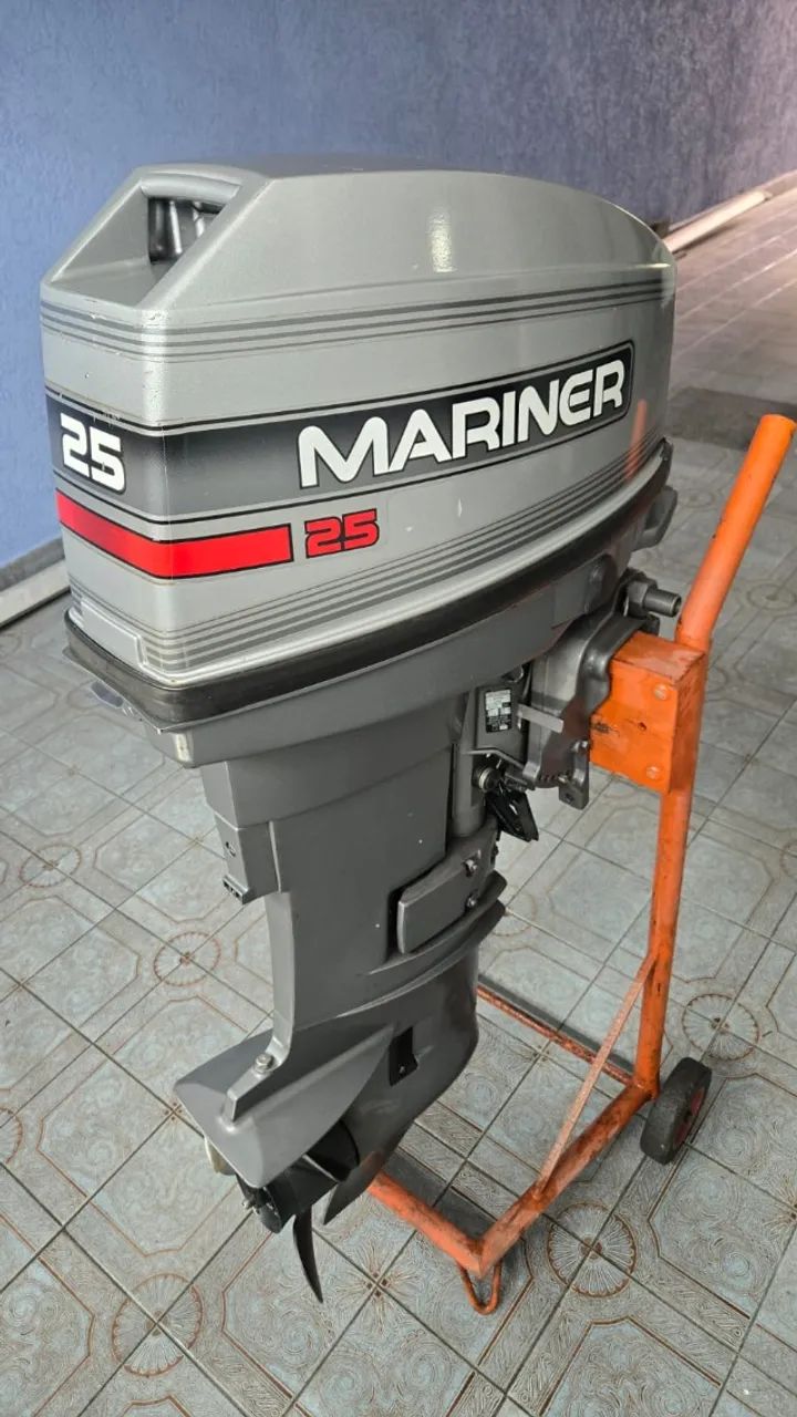 MOTOR POPA 25 HP - MARINER - 2 TEMPOS - IMPECAVEL