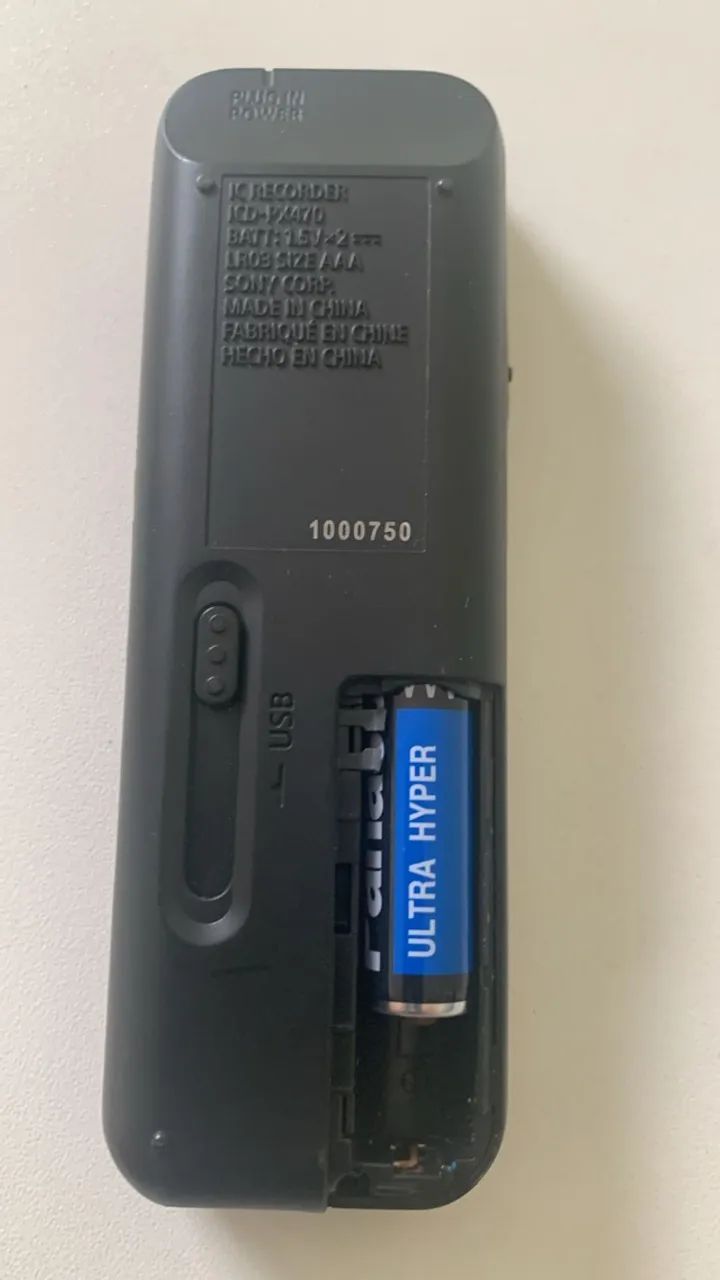 Sony Gravador de voz digital estéreo ICD-PX470 com gravador de voz USB integrado, preto - Foto 4