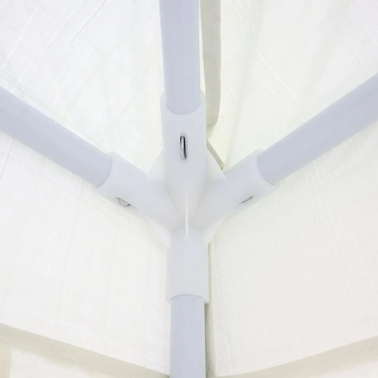 Tenda Gazebo Tubular 3m x 3m Polietileno Branca Bel - Foto 4