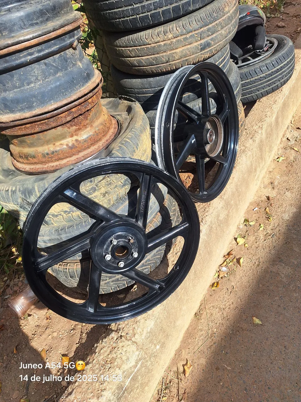 Par de Rodas Esportivas para Moto - Novas!