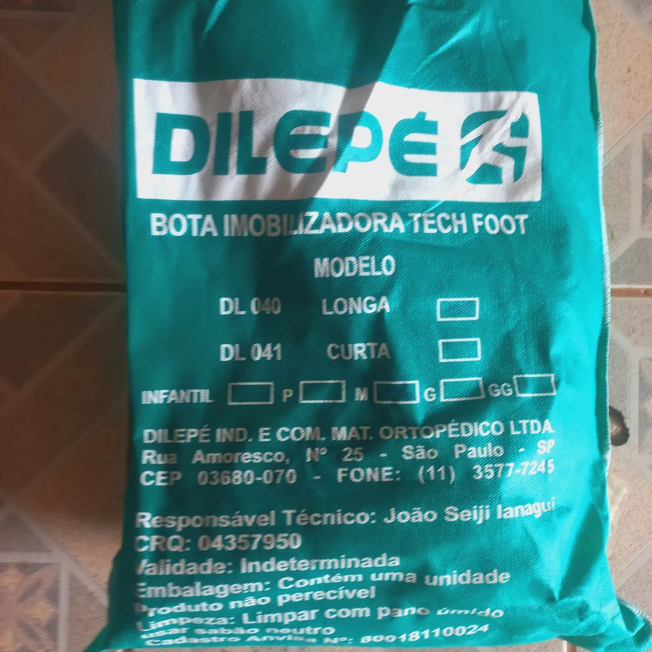 Bota imobilizadora NOVA -  Dilepé Longa - M  - Foto 4