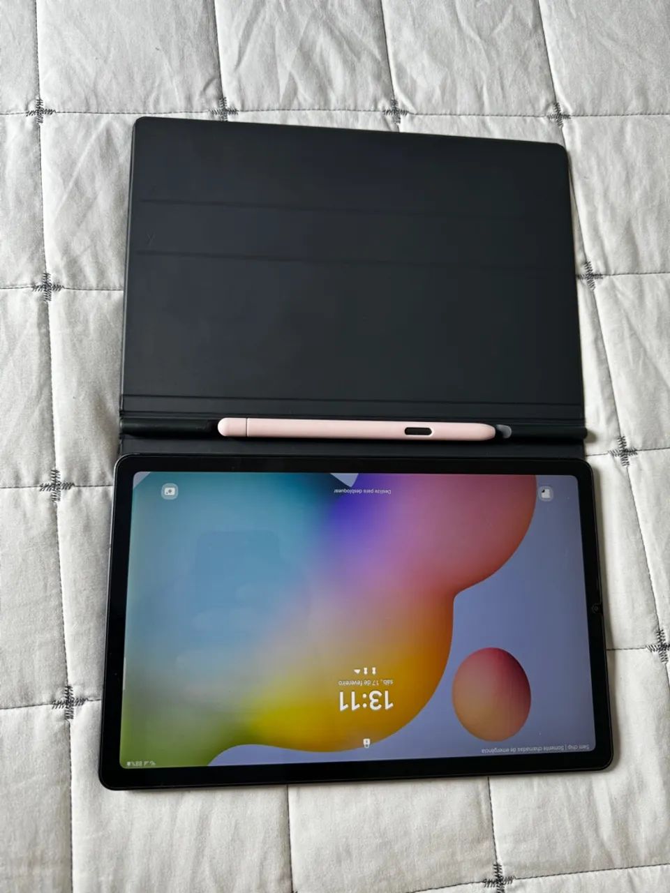 Galaxy Tab S6 Lite - Completo com Caneta e Case Teclado - Foto 5