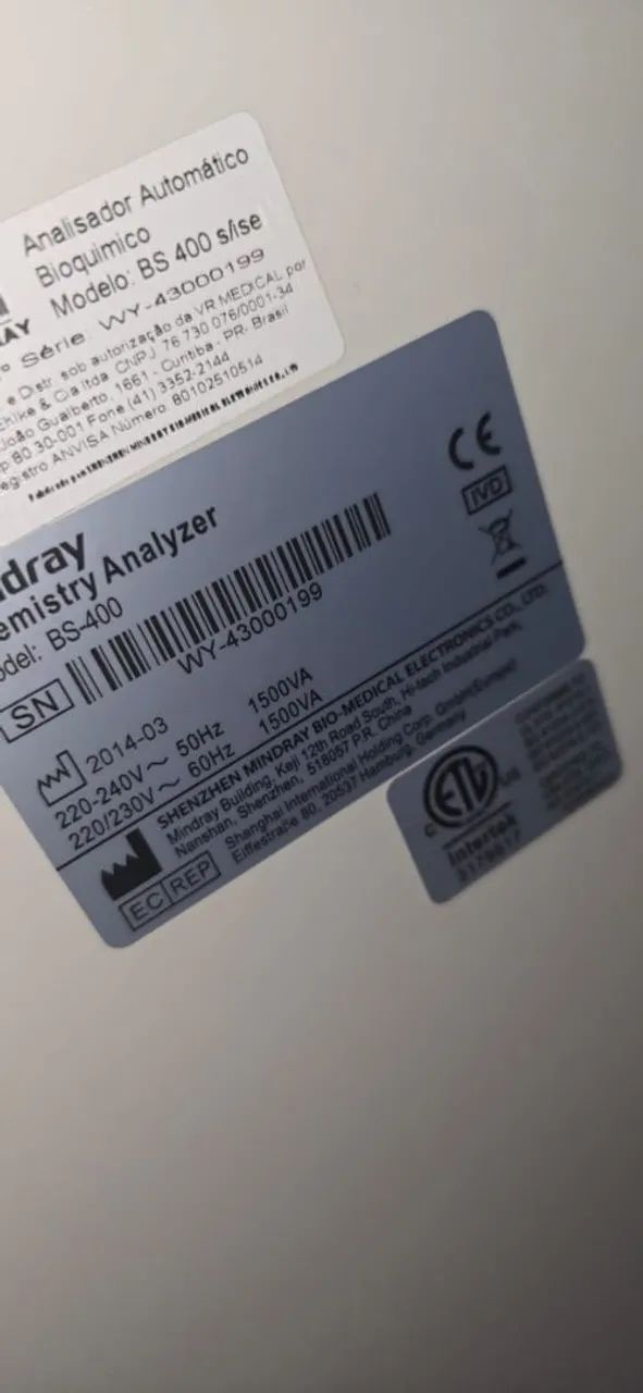 Analisador Bioquímico Mindray BS-400 - Foto 3