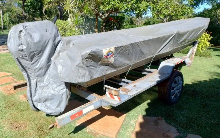 BARCO 5M, MOTOR Suzuki 15 HP Eletrico, CARRETA - Foto 4