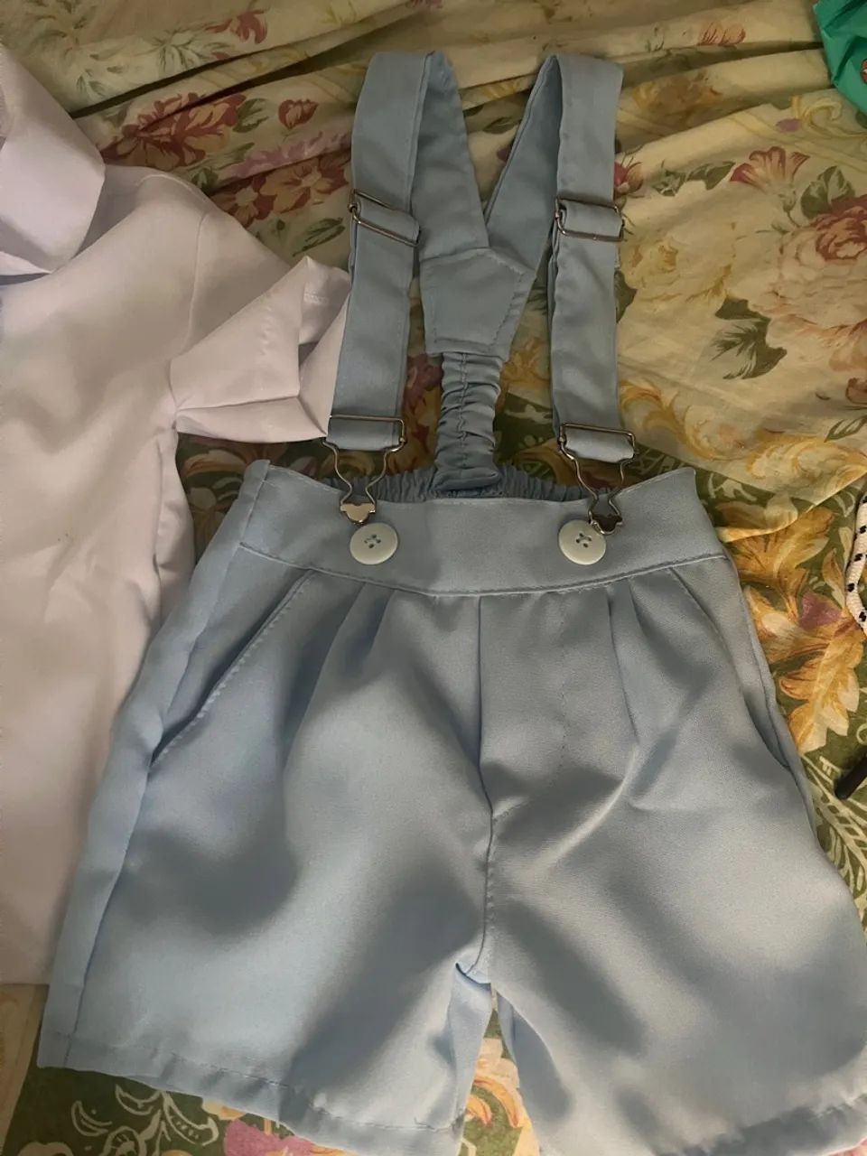 Conjunto Bebê - Camisa Social + Shorts - Foto 5